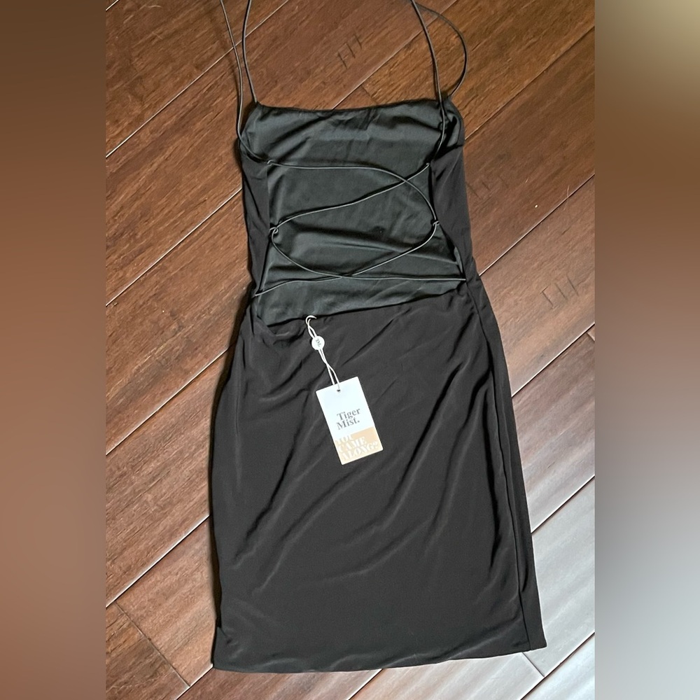 NWT - Tiger Mist Black Backless Dress - Picture 5 of 6